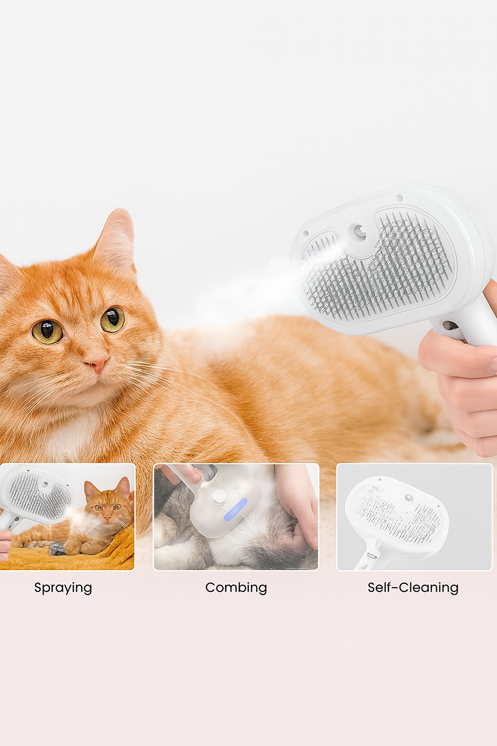 PuffSnuggle Pet Grooming Brush