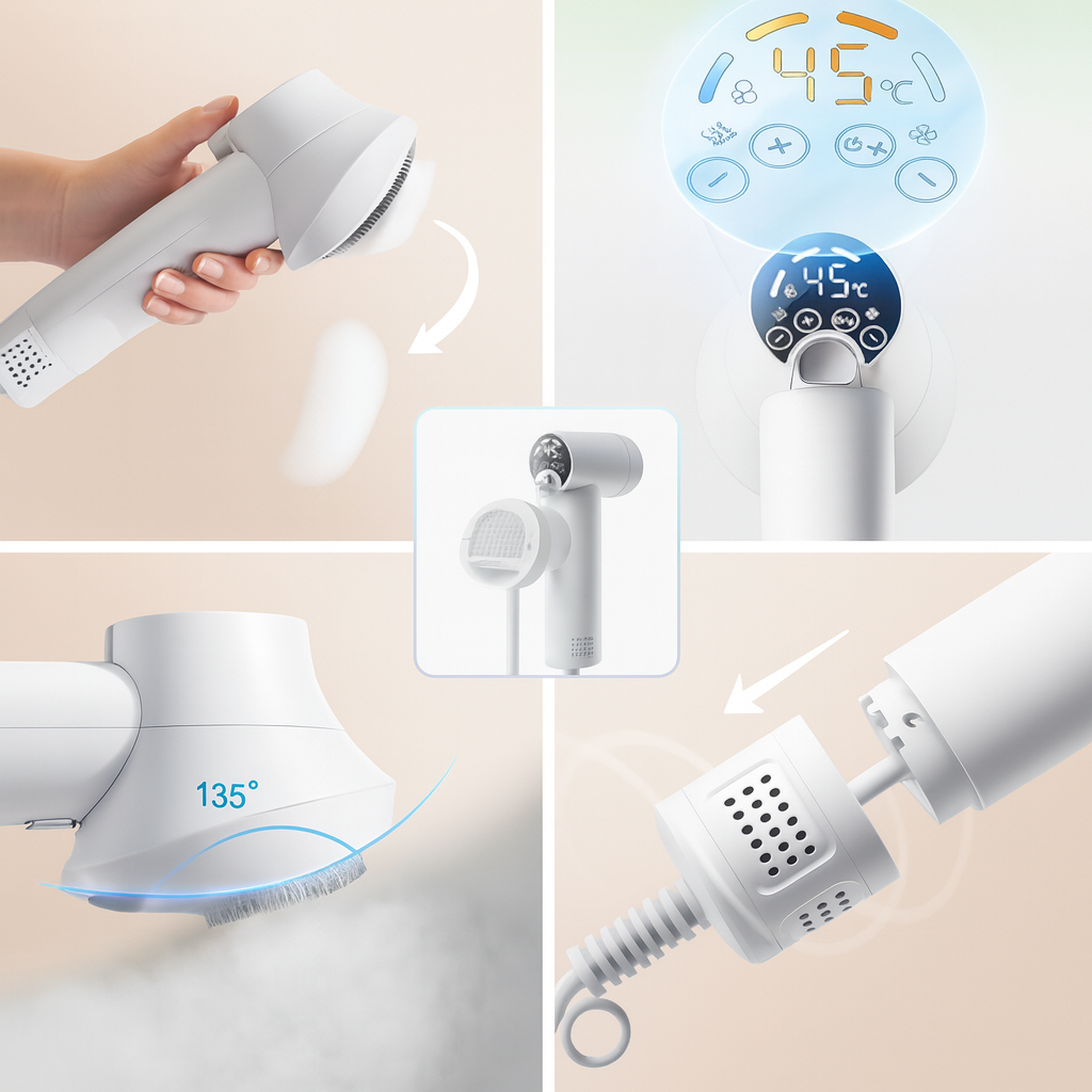 FluffBreeze 2-in-1 Pet Hair Dryer & Grooming Brush