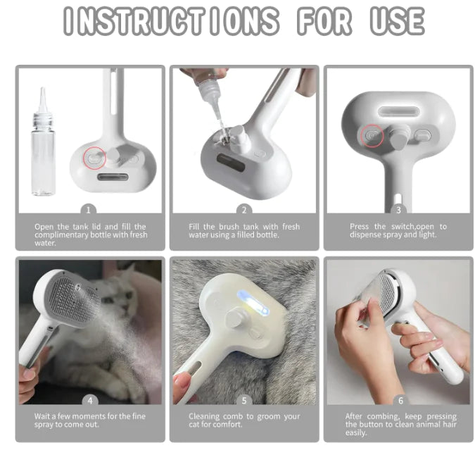 PuffSnuggle Pet Grooming Brush