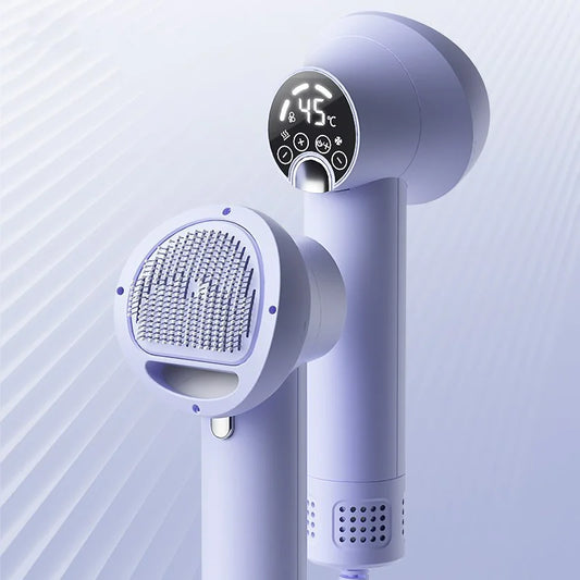 FluffBreeze 2-in-1 Pet Hair Dryer & Grooming Brush